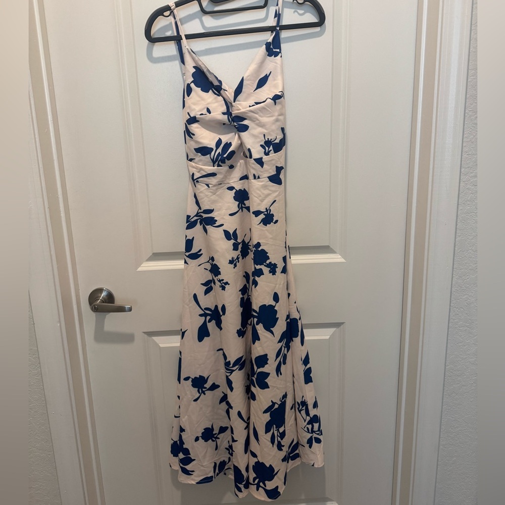 Floral Print Spaghetti Strap Dress